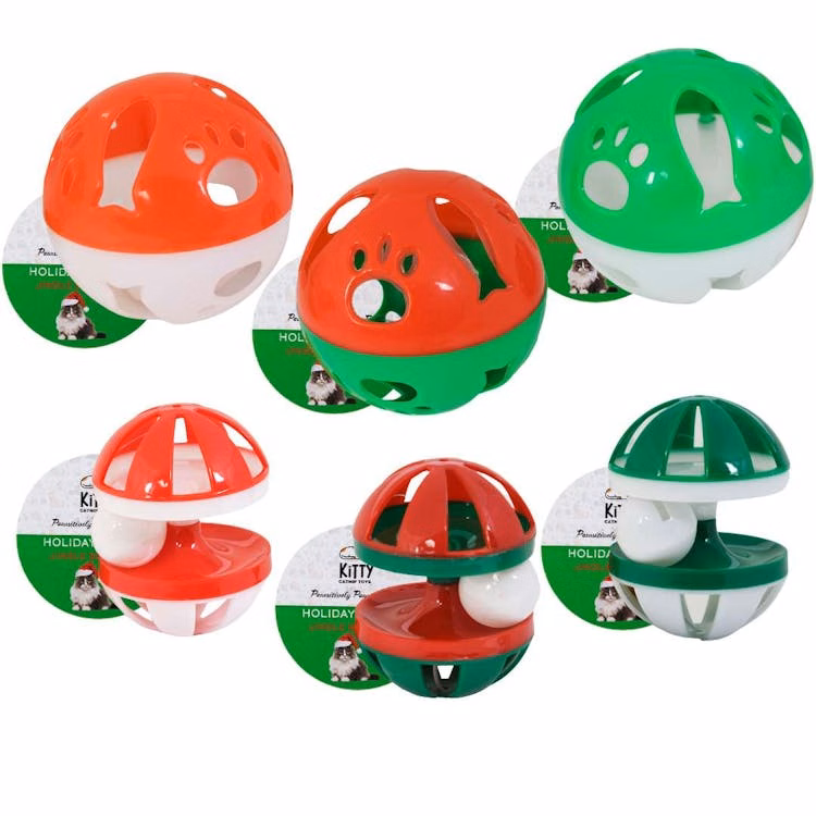 Christmas Cat Toys Assorted 4in