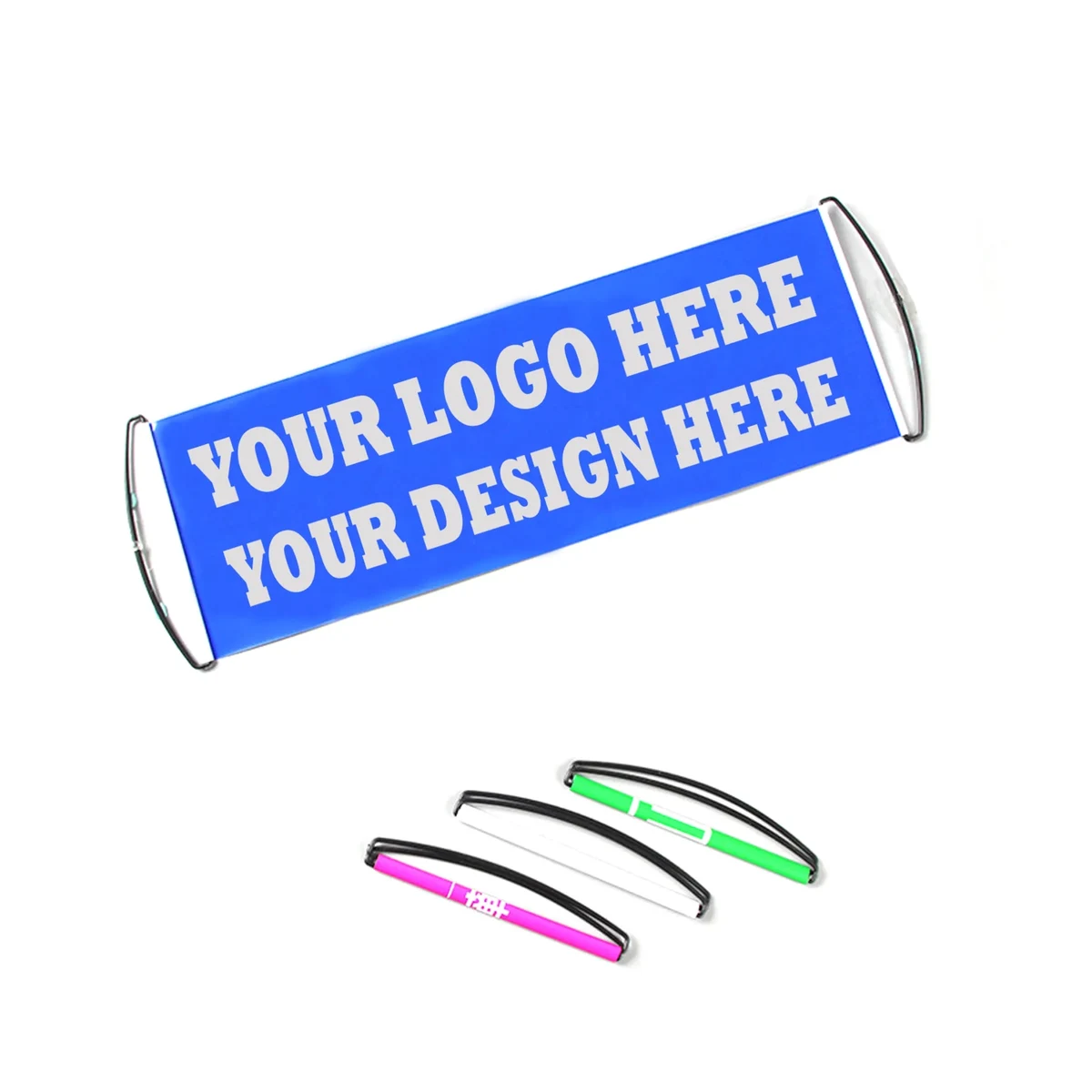 PET Retractable Handheld Banner MOQ 100 PCS 1