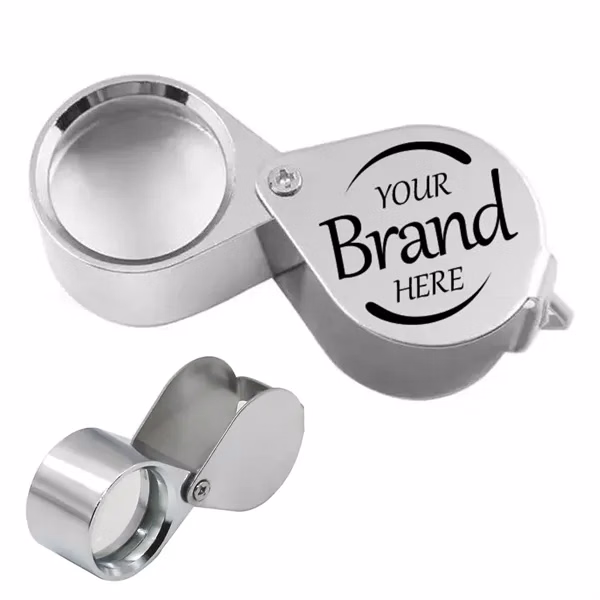 Custom 2.36 in Pocket Optical Glass Jewelers Loupe — Professional Inspection Tool