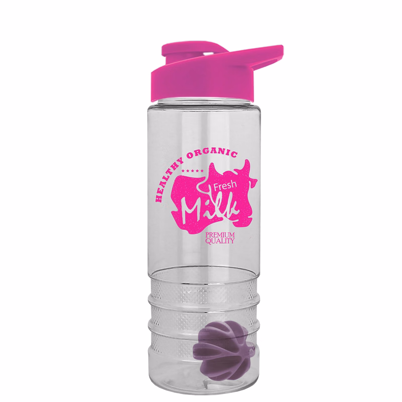 24 oz. Salute Shaker Bottle with Drink-Thru