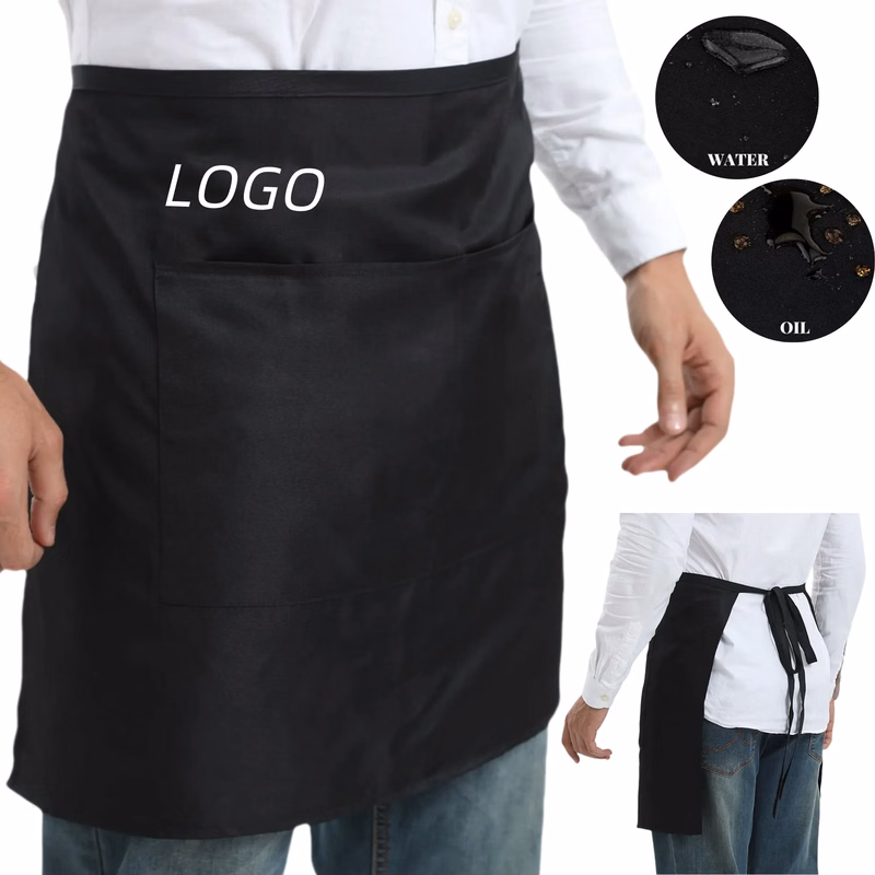 Waiter Short Waist Apron With Two Pockets