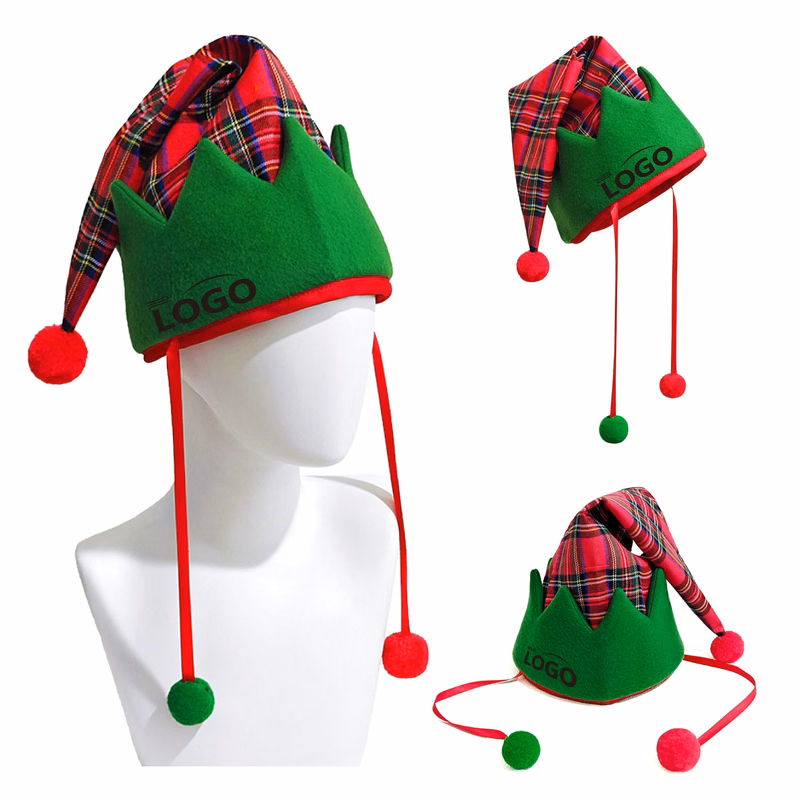 Checkered Christmas Hat