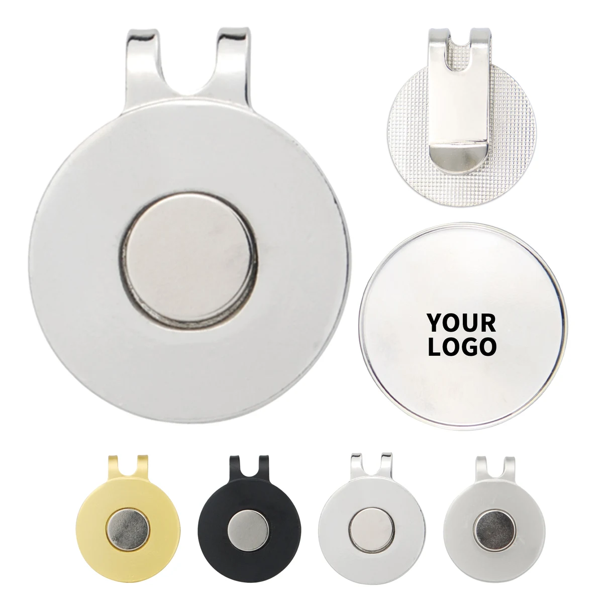 Nickel Plated Hat Clip With Magnetic Marker Retention 1