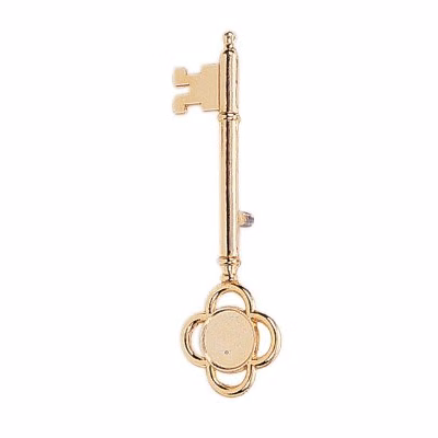 5 1/2" Gold Metal Key/ Insert Not Included