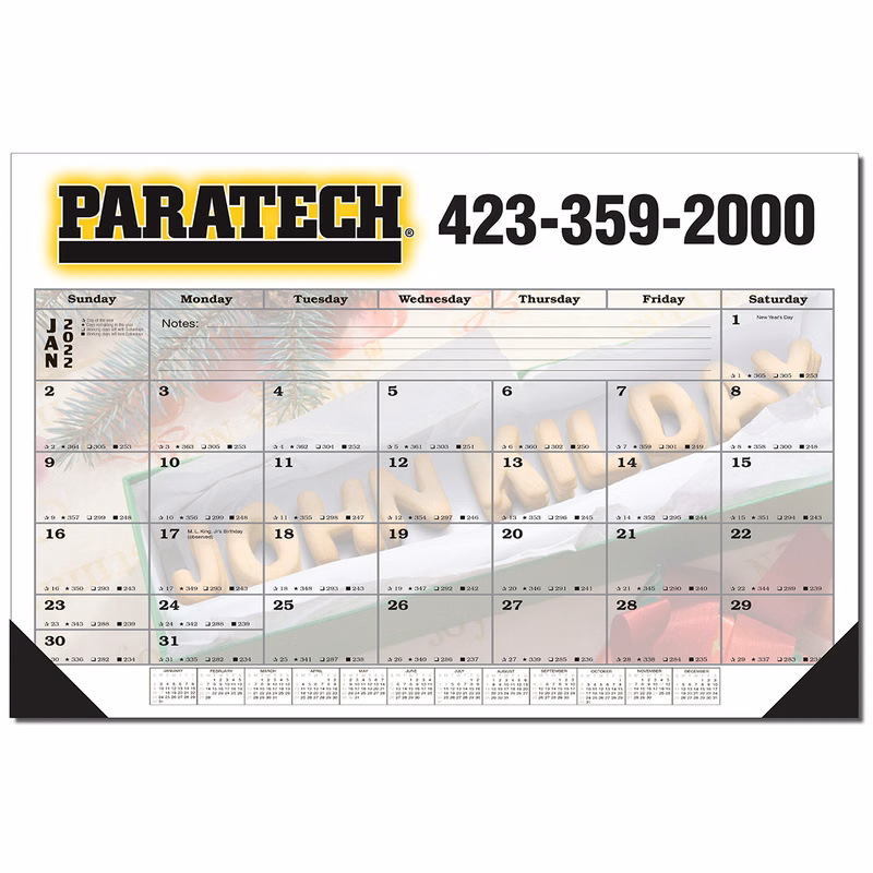 "In the Image" Personalized Desk Blotter Calendar