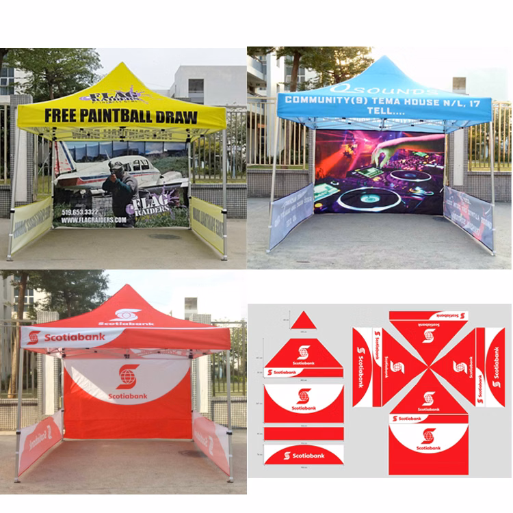 10' x 10' Pop Up Tent Top With Back Wall