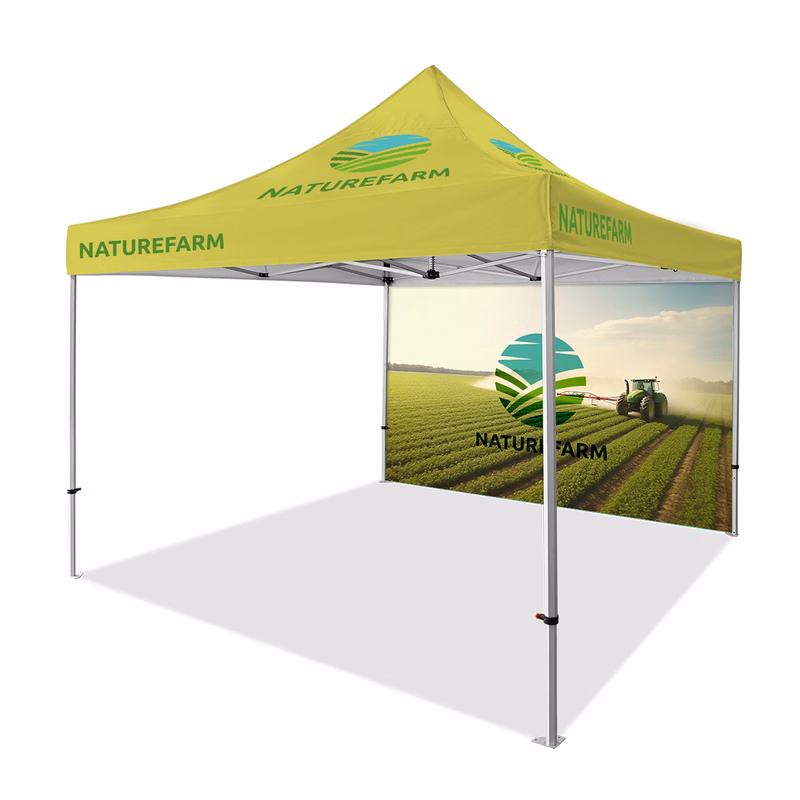 13'x13' Premium Hex Aluminum Frame Tent Kit w/Full Rear Wall