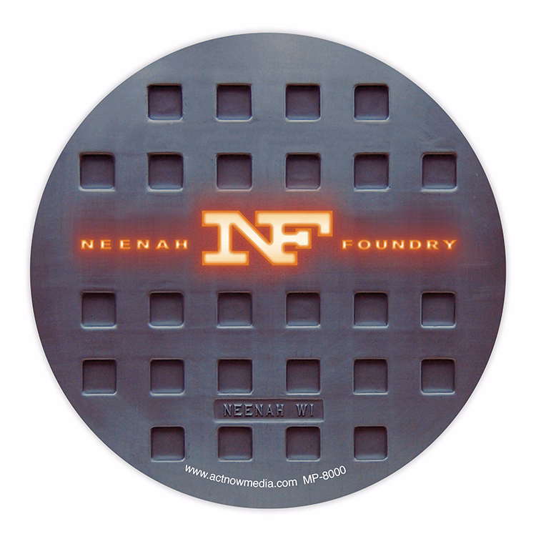 Mouse Carpet Heavy-Duty Round Fabric Mouse Pad (8"x3/16") PREMIUM