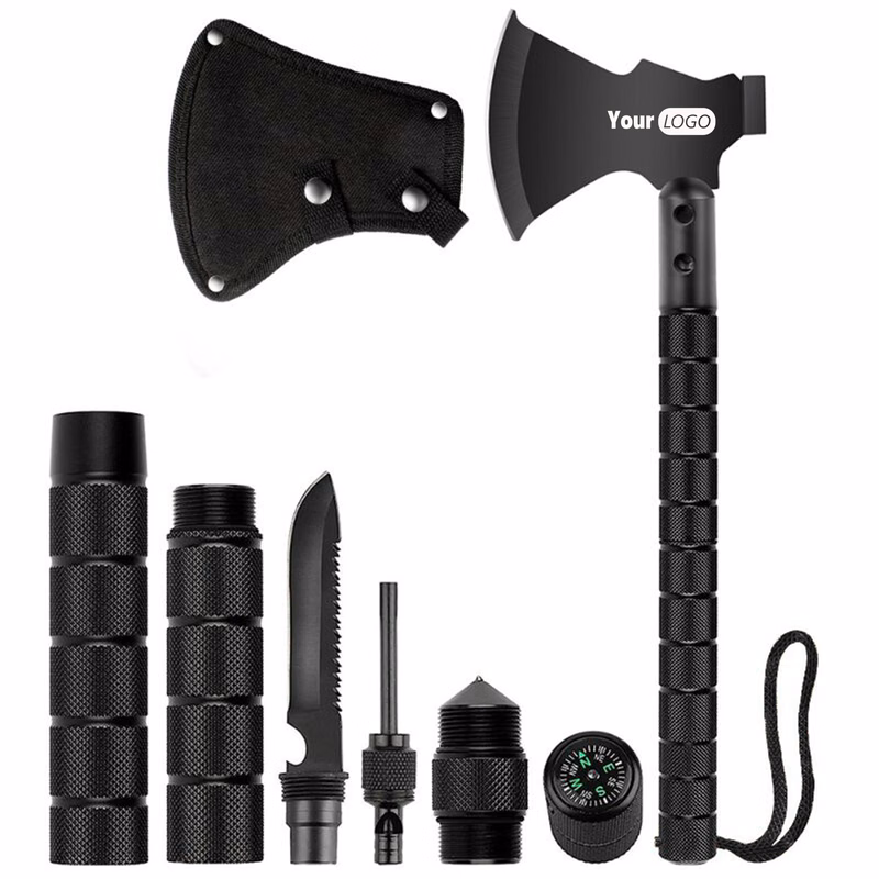 MOQ 50 Outdoor Survival Axe with Multi-Tool Features
