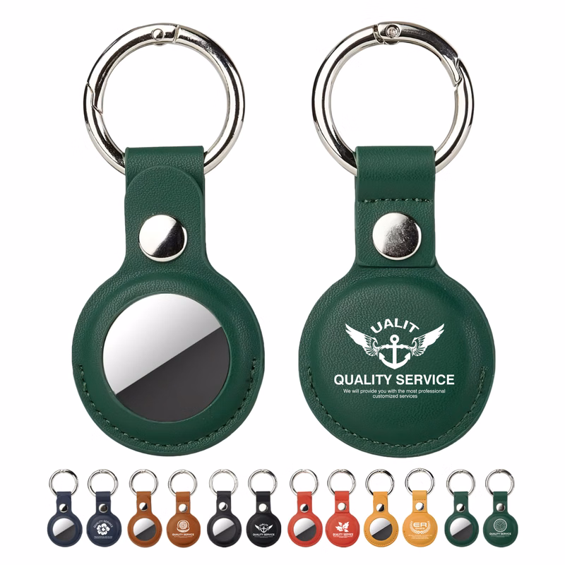 PU Leather Tracker Holder Cover With Keychain