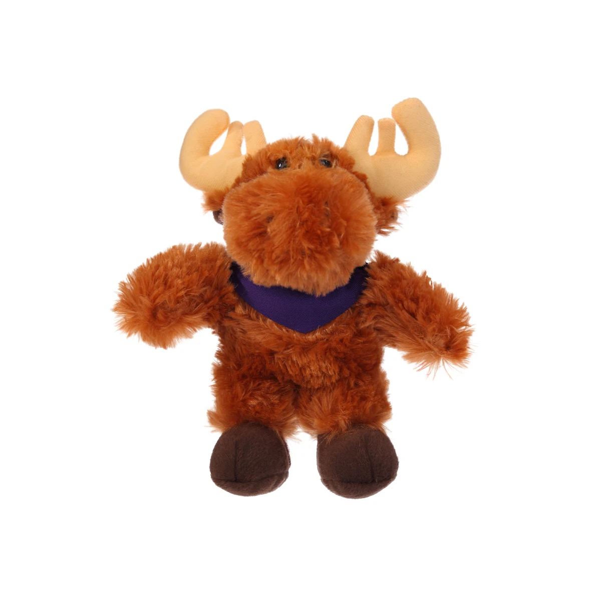 Soft Plush Stuffed Moose with Bandana 1