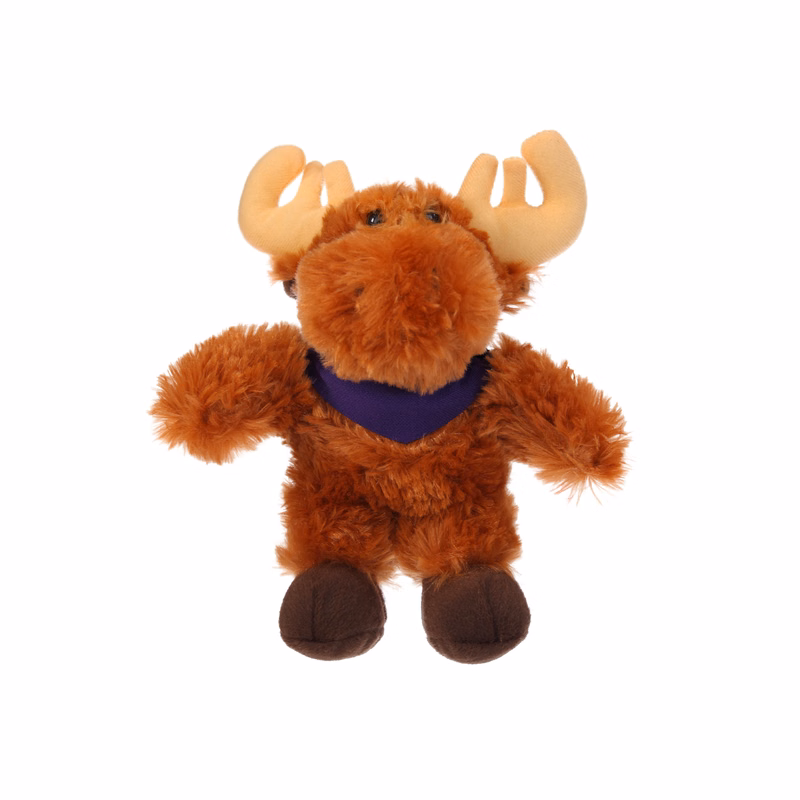 Soft Plush Stuffed Moose with Bandana