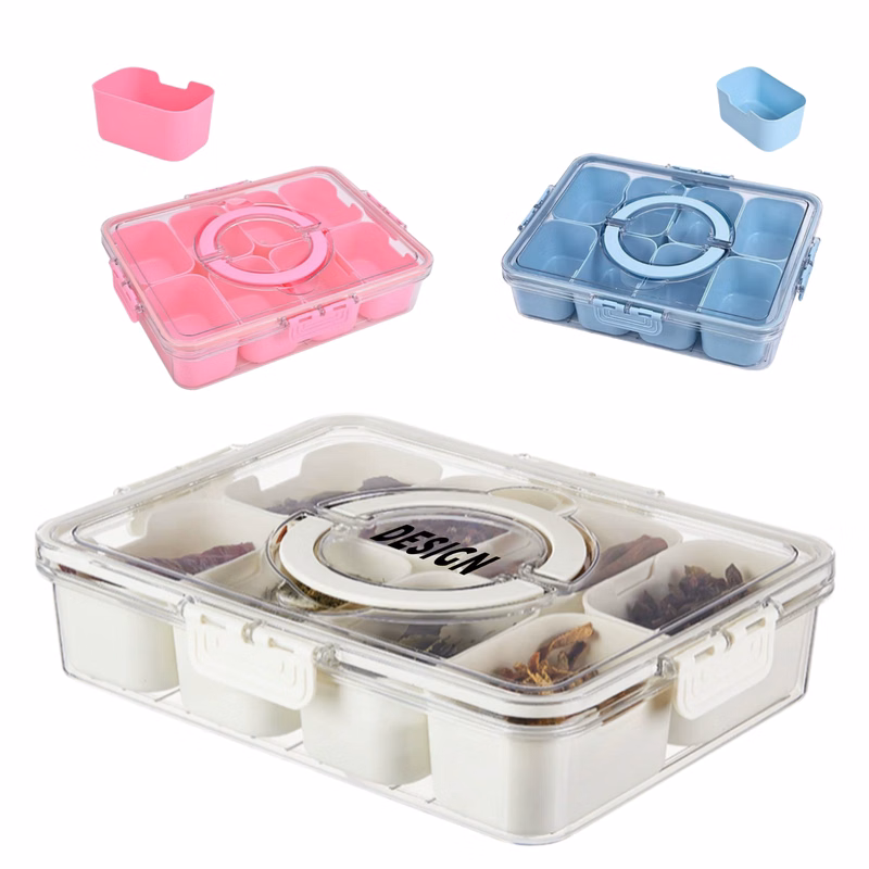8 Compartment Snackle Box Container