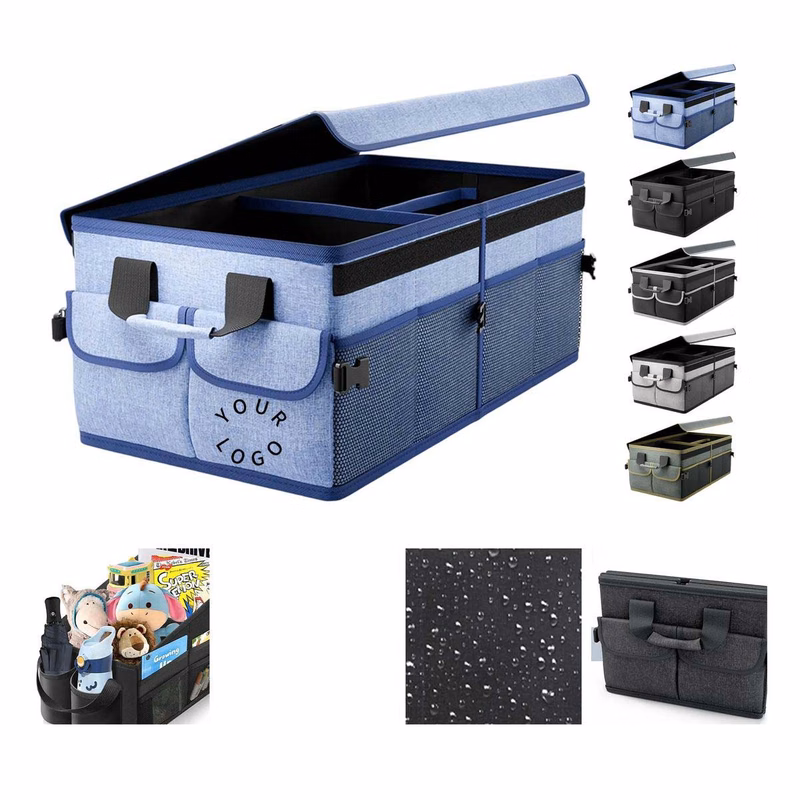 Car Storage Box with Handle and Foldable Design