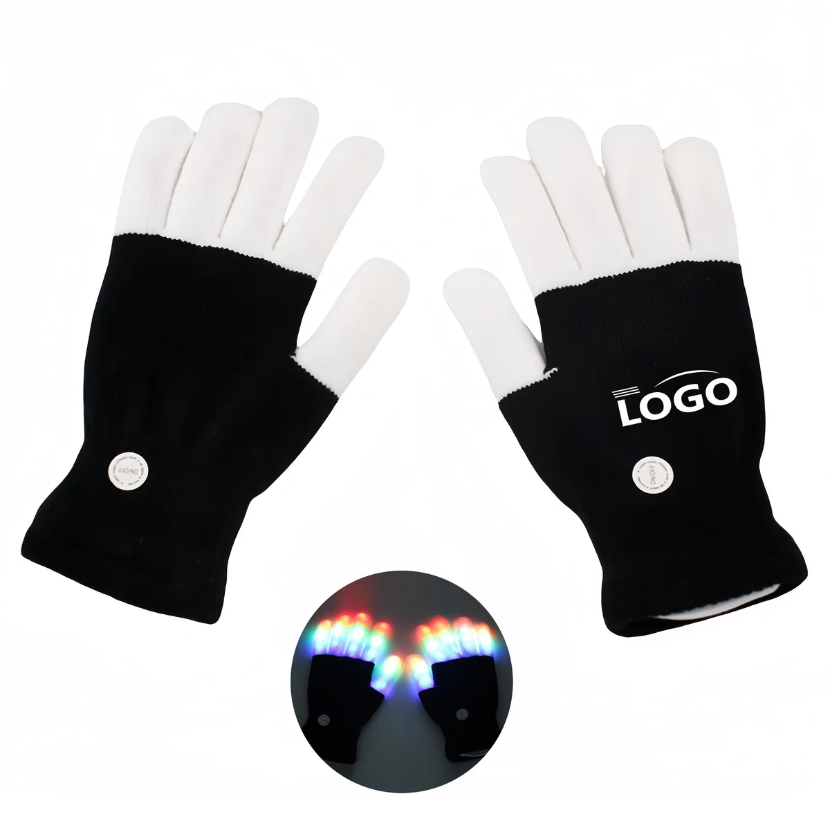 LED Light-Up Party Gloves 1