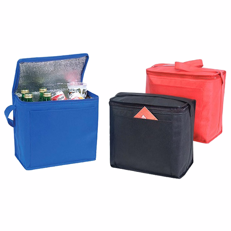11" x 10" x 7" Non-Woven Cooler Bag w/ Foil Lining