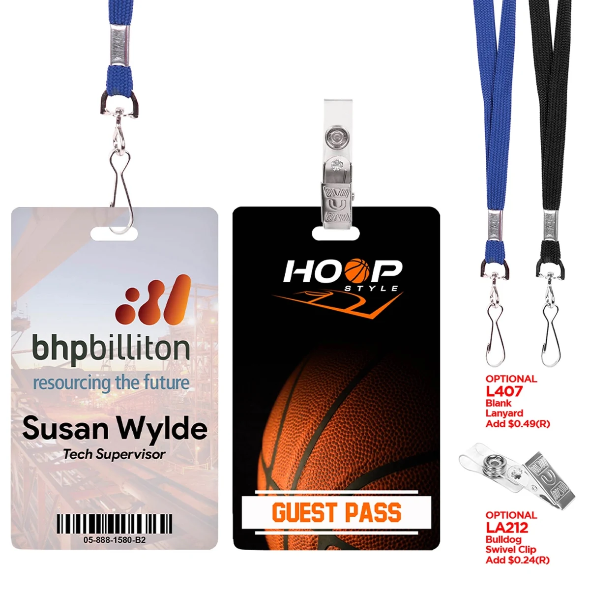 Digital ID / Credential Badge 3 3/8" x 2 1/8" 1