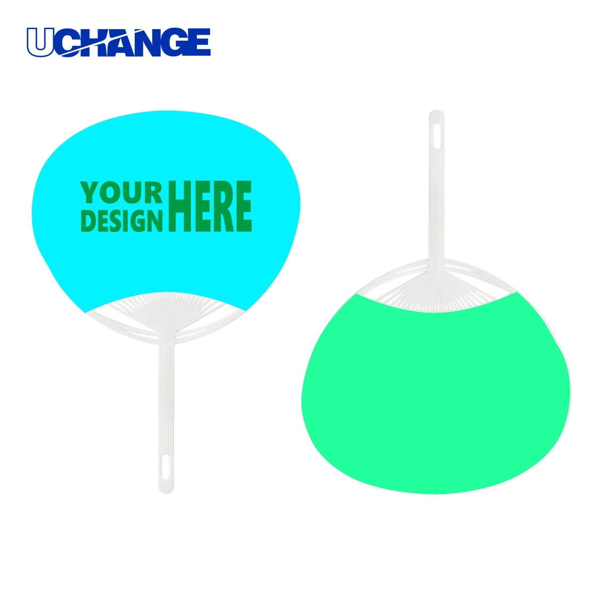 Full Color Plastic Hand Fan 1