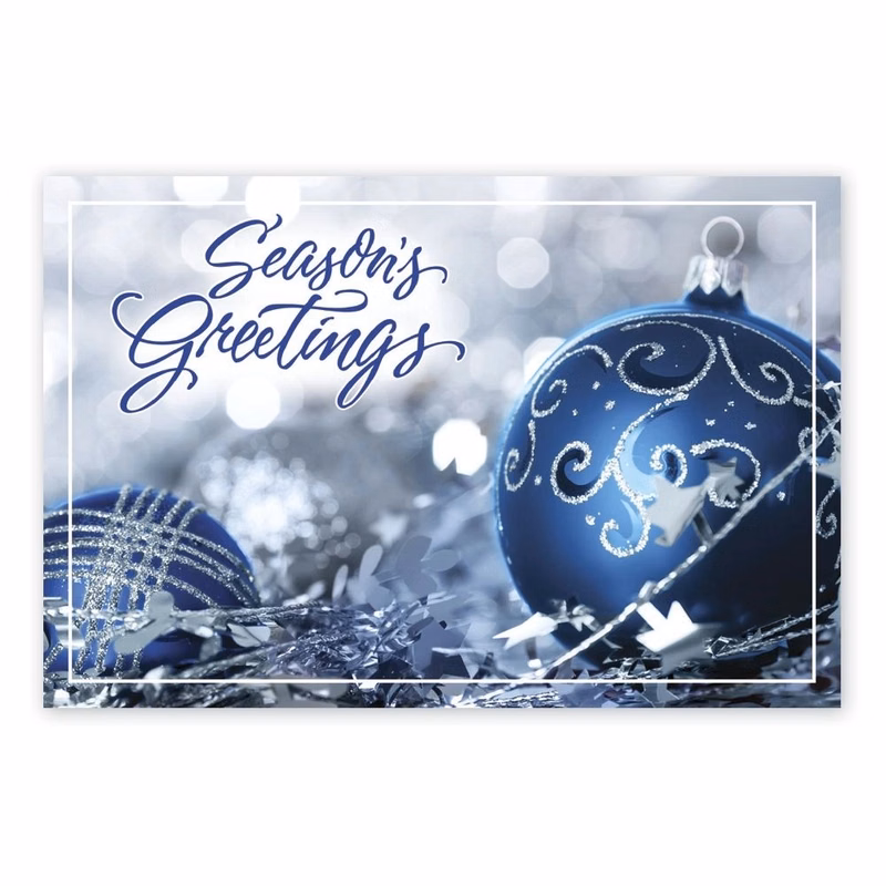 Nestled In Silver Holiday Postcards