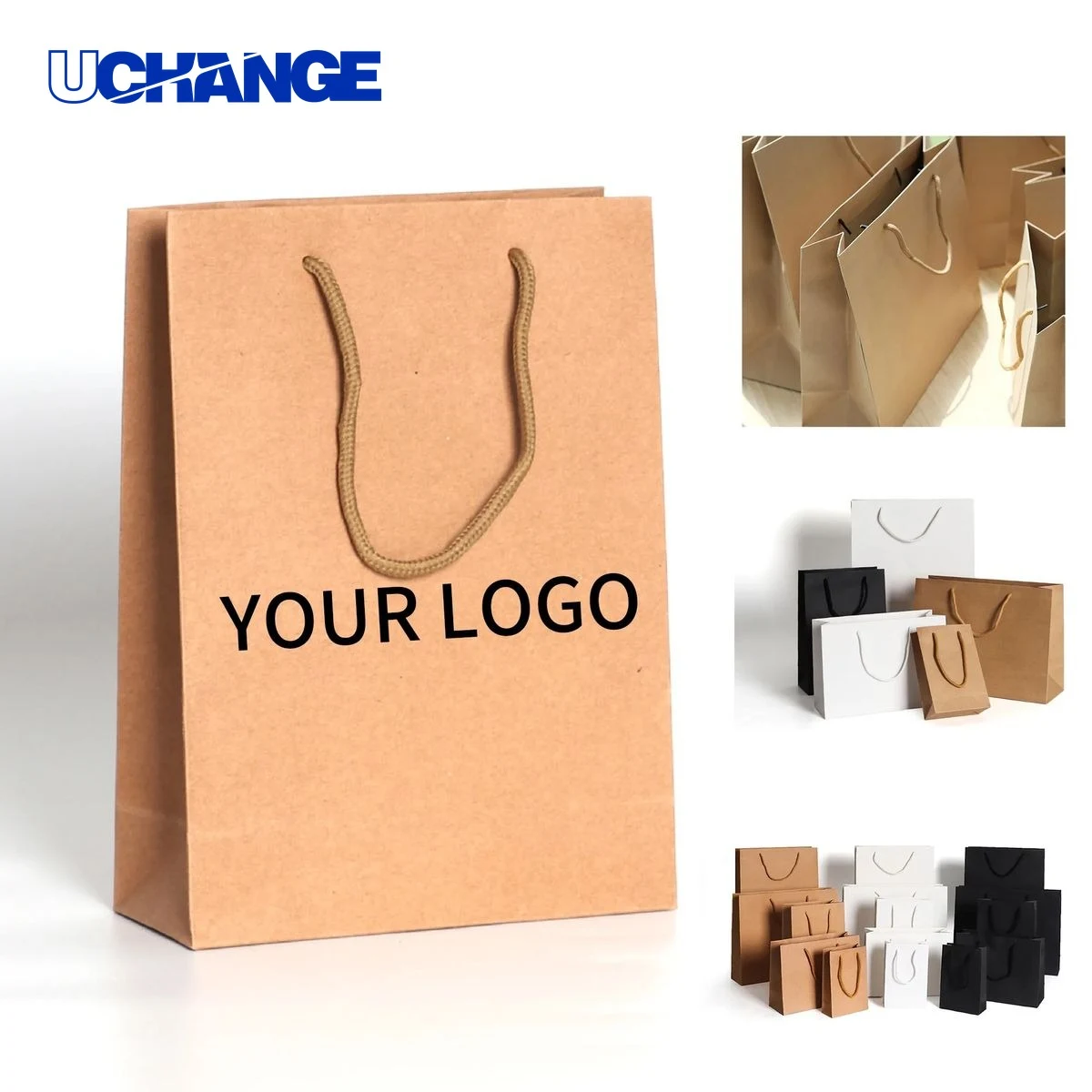 Silkscreen Printed Gift Paper Bag Packaging 1