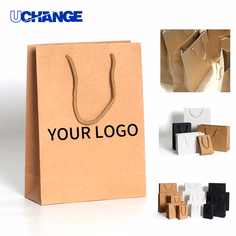 Silkscreen Printed Gift Paper Bag Packaging