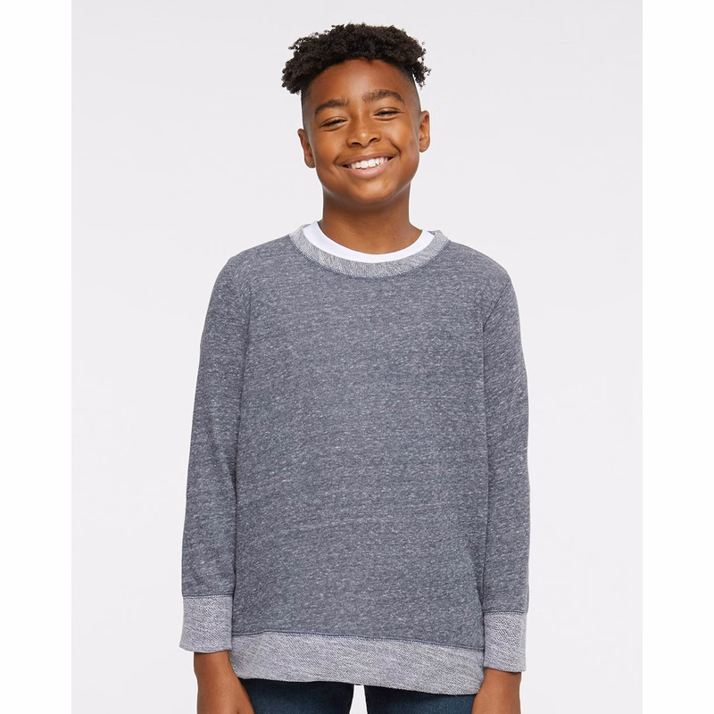 Youth Harborside Mélange French Terry Crewneck Sweatshirt - 2279