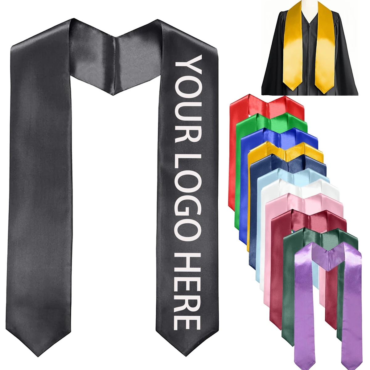 Polyester Graduation Sash For Commencement Ceremony 1