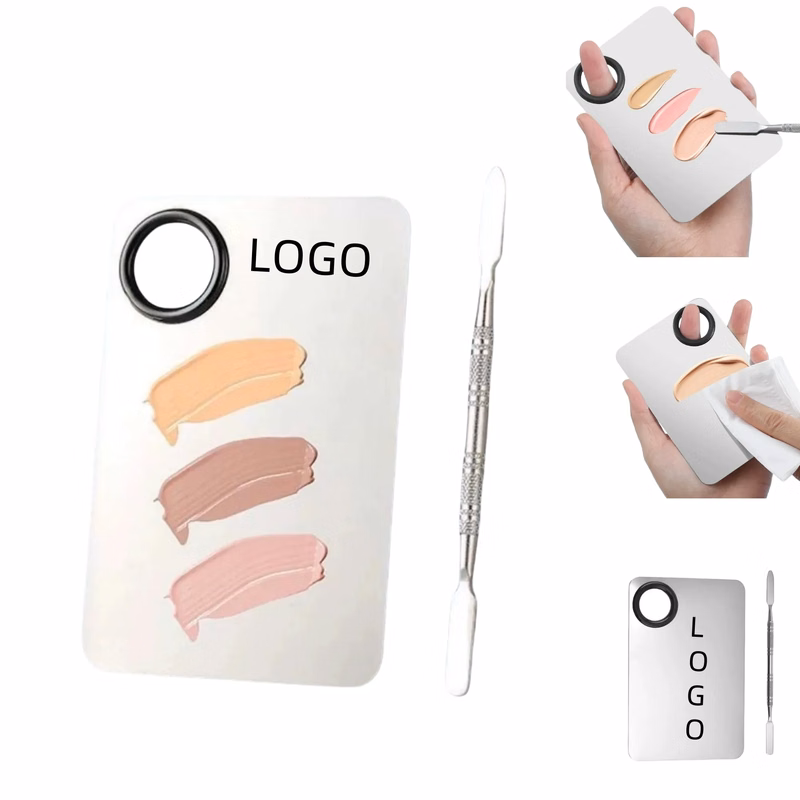 Stainless Steel Foundation Makeup Palette Set