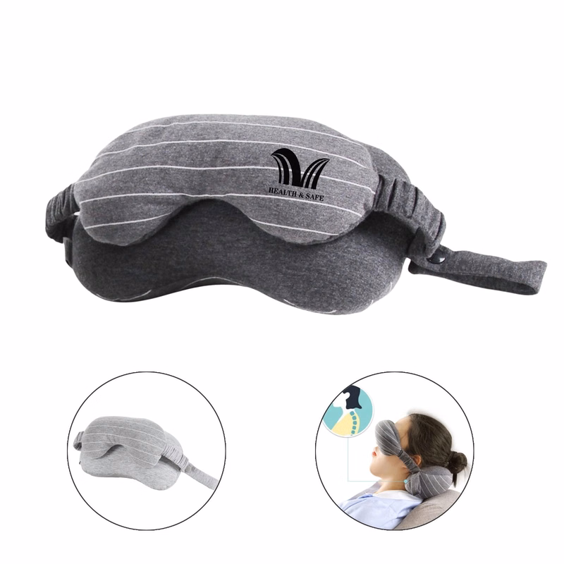 Two-In-One U-Shaped Pillow With Eye Mask