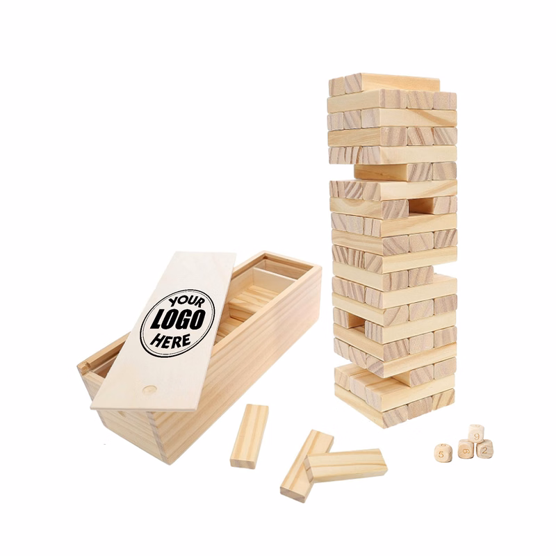 54 Pcs Wooden Tower Game