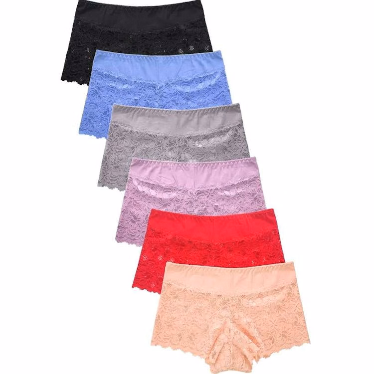 Hipster Panties with Lace Detail Small-XL