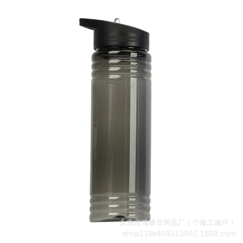 Clear Water Bottle With Flip Carry Lid 1