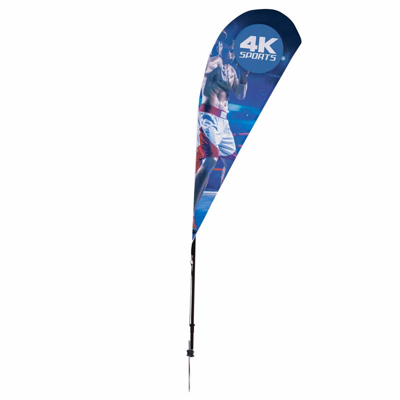 6' Streamline Teardrop Sail Sign Kit (Single-Sided with Ground Spike)