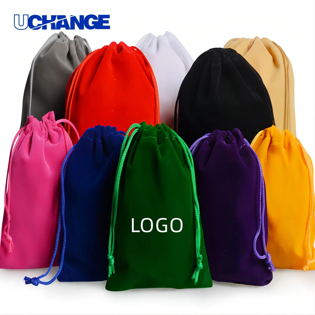 Full Color Pile Coating Drawstring Gift Bag 1