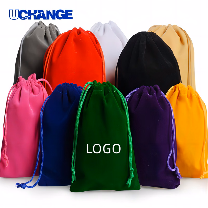 Full Color Pile Coating Drawstring Gift Bag