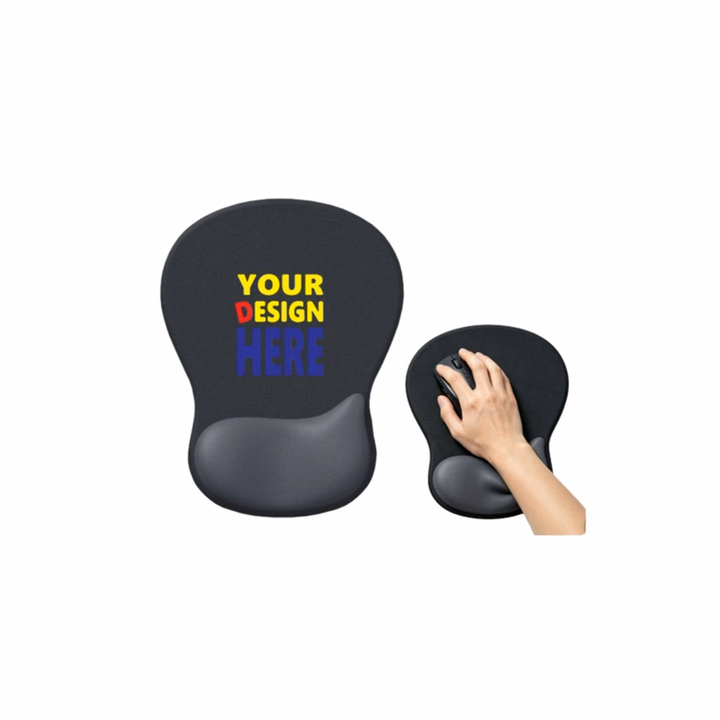 Silicone Teardrop Shape Mouse Pad With Wrist Support