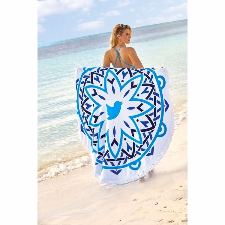 Mandala Fringe 360 Round Beach Towel™