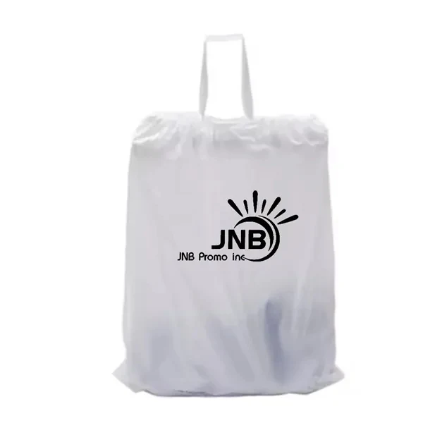 1.25 Mil Plastic Laundry Bag with Drawstring for Hotels 1