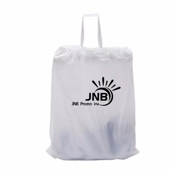 1.25 Mil Plastic Laundry Bag with Drawstring for Hotels