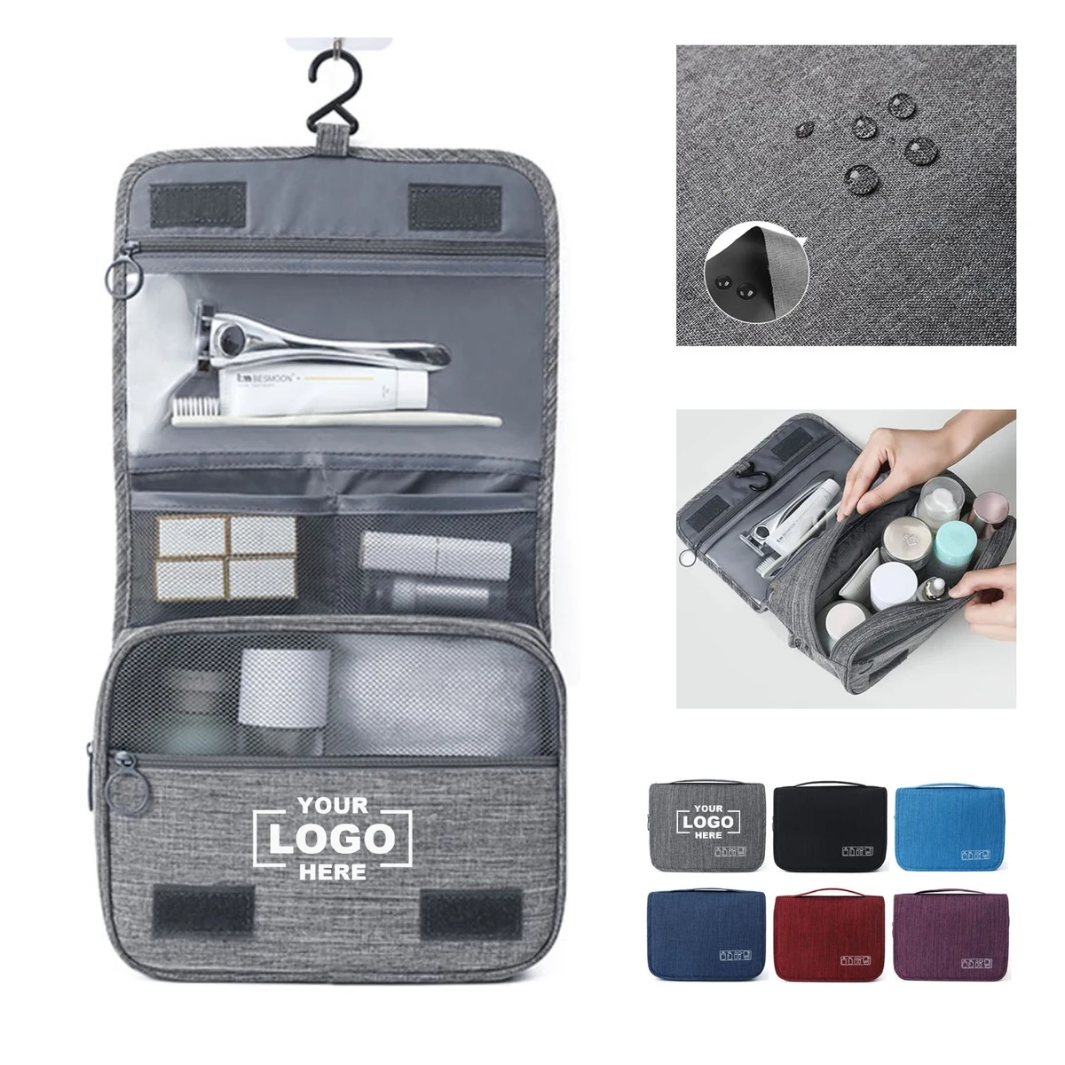 Unisex Portable Waterproof Hanging Travel Toiletry Bag 1
