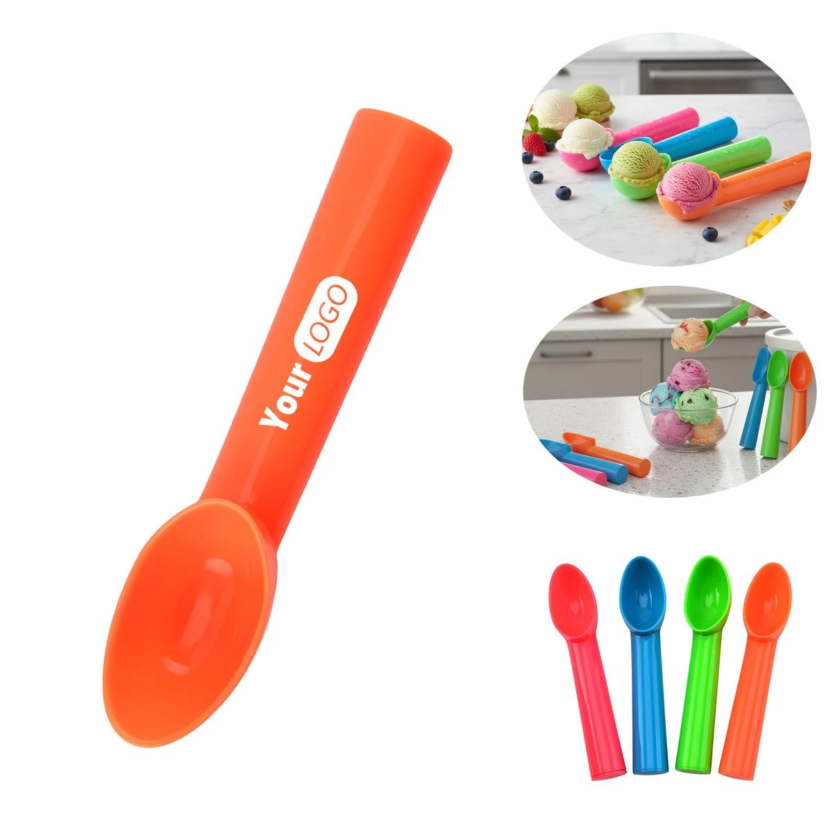 Custom Logo Plastic Ice Cream Scoop 1