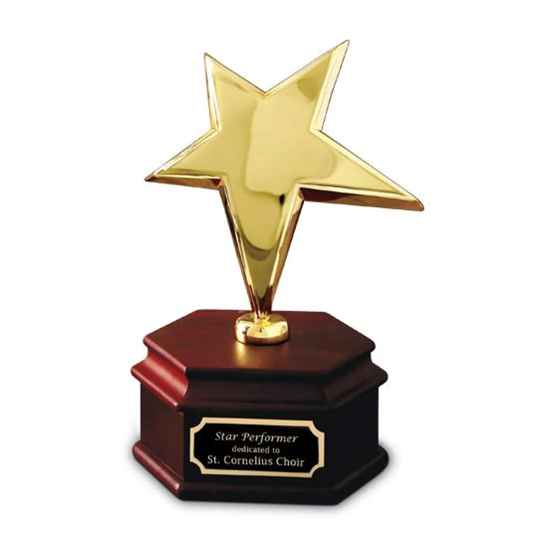 Gold Rising Star Award on Mahogany 1