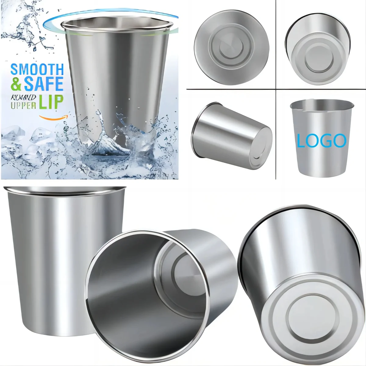 12 Oz Stainless Steel Cup for Kids or Adults 1