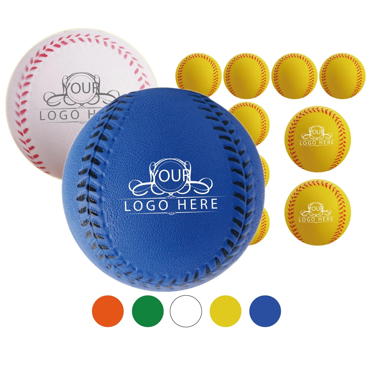 Foam Baseball-Shape Squeeze Toy Stress Relief Ball 1