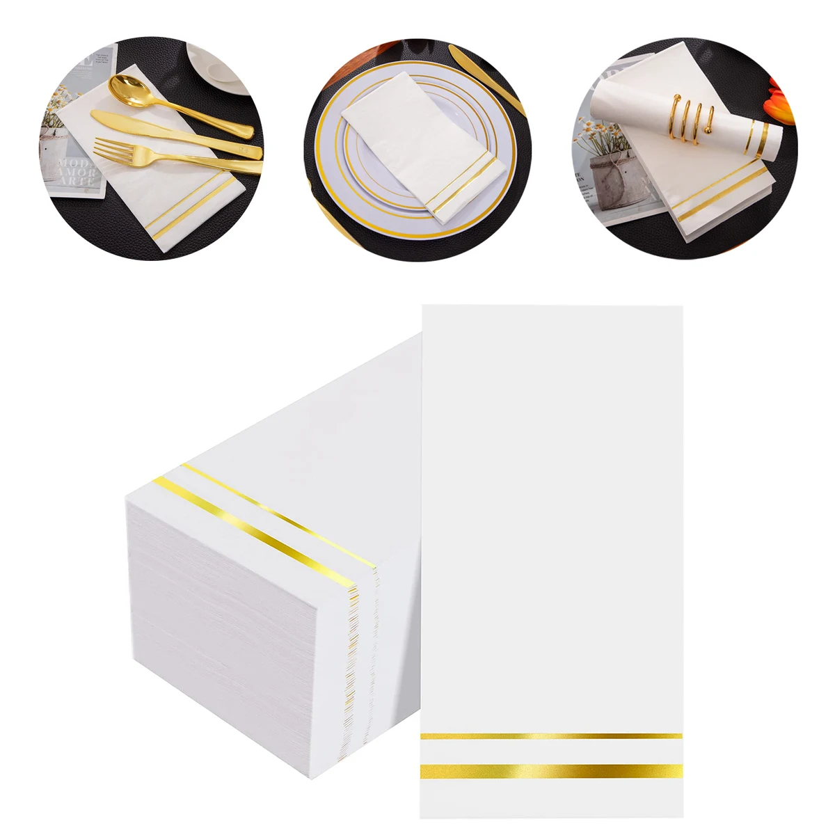 100 Counts 3-Ply Disposable Napkin 1
