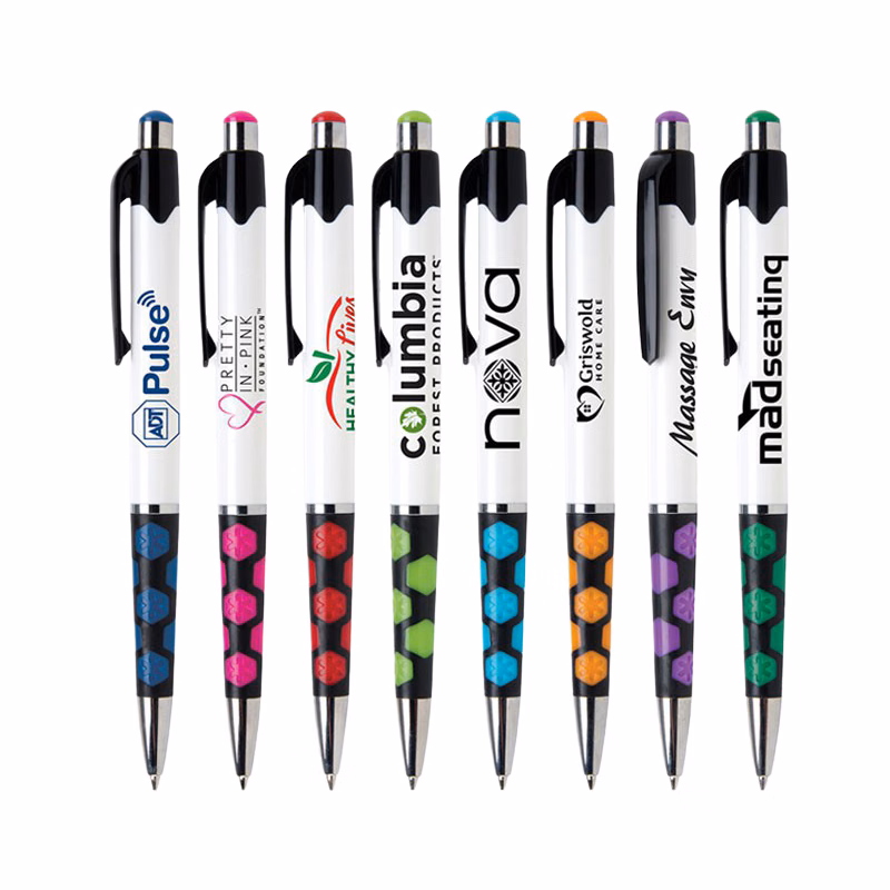 Hexagon Rubber Grip Pen