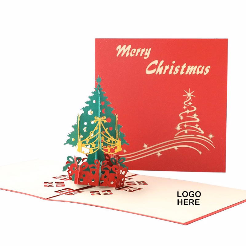 3D Christmas Custom Greeting Cards