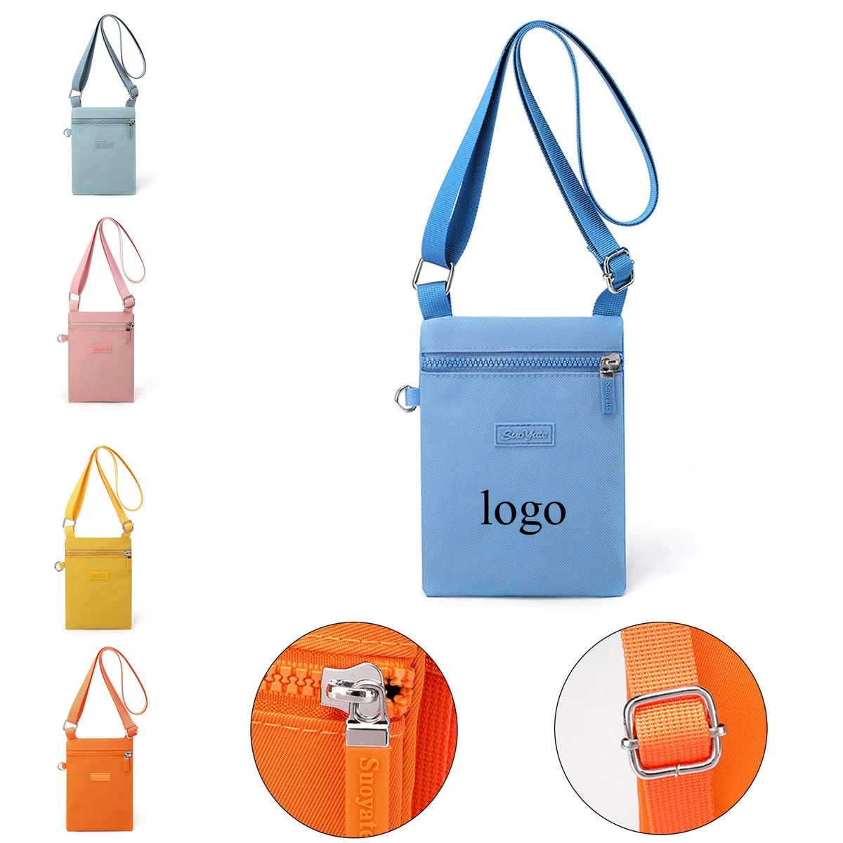 Minimalist Nylon Crossbody Sling Bag 1