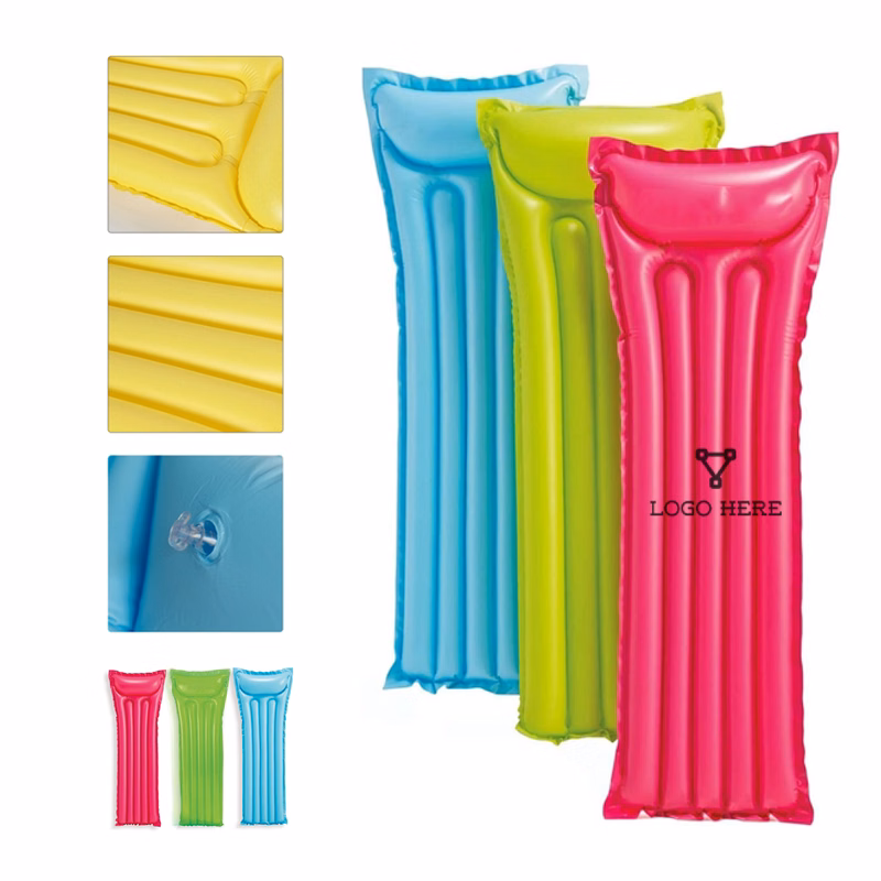 MOQ 50 PVC Inflatable Lounge Pool Float Mat Comfortable Design