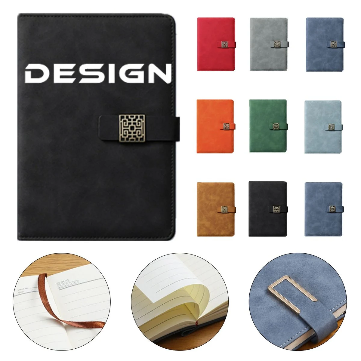 Business Thick Soft Leather Notebook 1